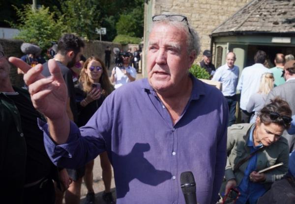 Jeremy Clarkson at the opening of his pub